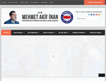 Tablet Screenshot of mehmetakifinan.com
